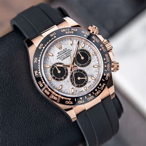 rolex rose gold daytona straps|daytona rose gold oysterflex.